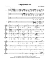 Sing to the Lord SATB choral sheet music cover